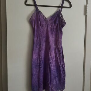 Vintage 50s hand-dyed slip dress